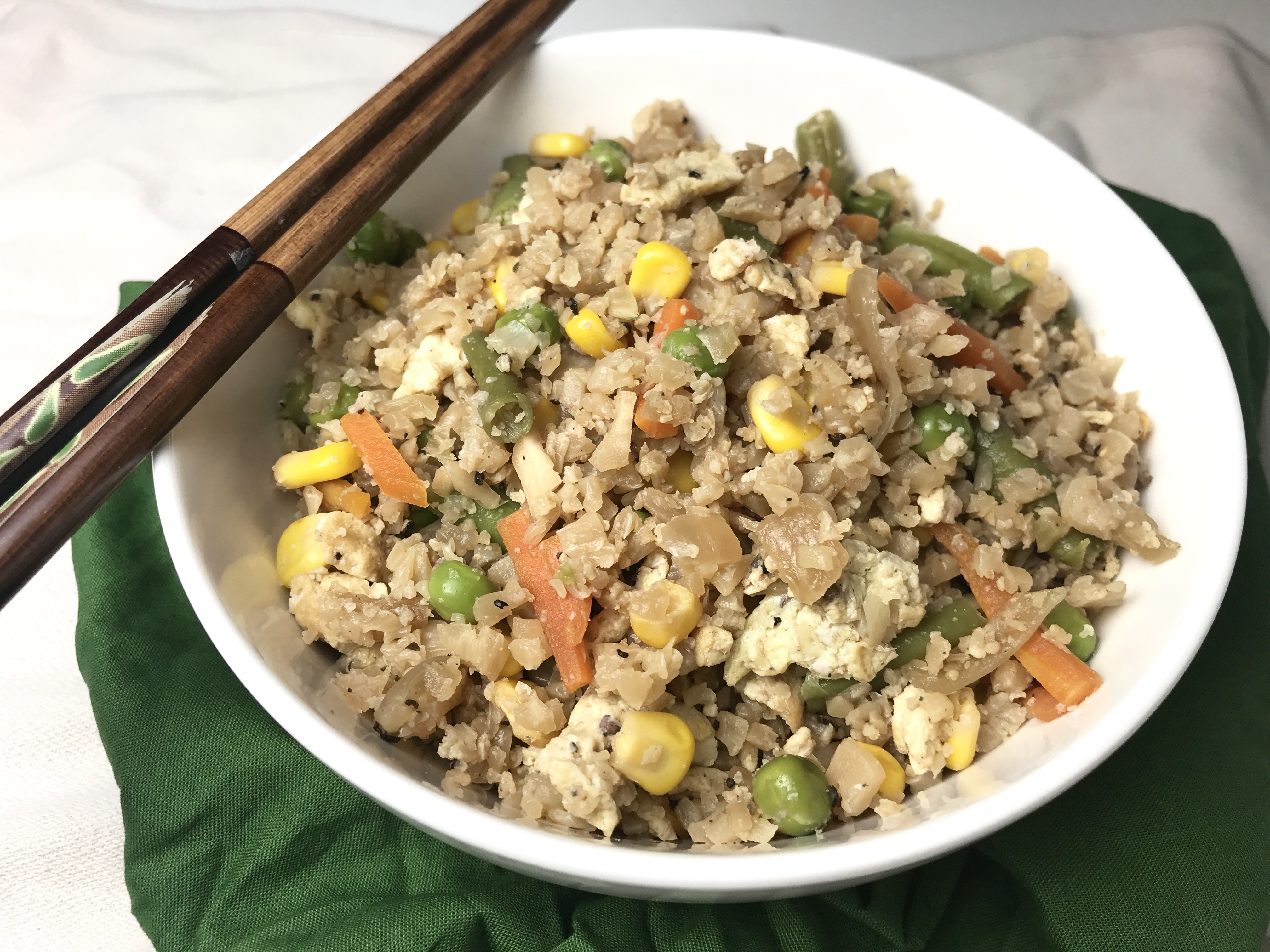 Easy Cauliflower Fried Rice - Spin and Spice